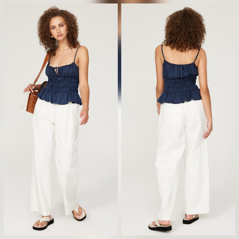 Staud Luisa Pants Cotton Size 0
